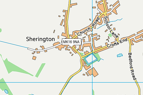 MK16 9NA map - OS VectorMap District (Ordnance Survey)