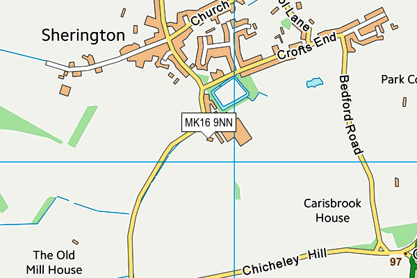 MK16 9NN map - OS VectorMap District (Ordnance Survey)