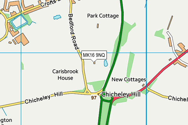 MK16 9NQ map - OS VectorMap District (Ordnance Survey)