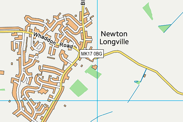 MK17 0BG map - OS VectorMap District (Ordnance Survey)