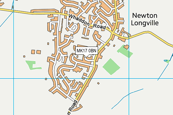 MK17 0BN map - OS VectorMap District (Ordnance Survey)