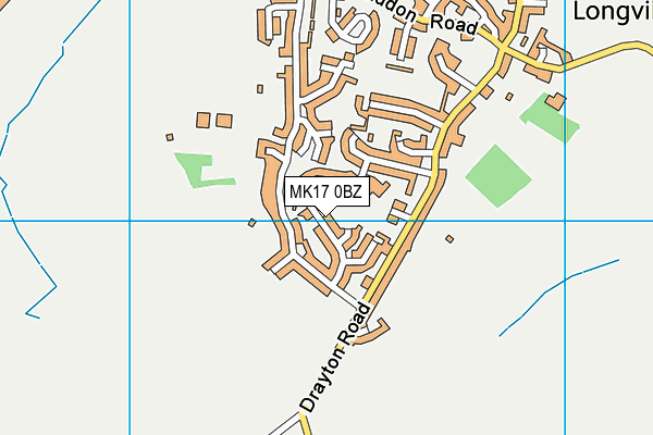 Newton Longville Church of England Primary School map (MK17 0BZ) - OS VectorMap District (Ordnance Survey)