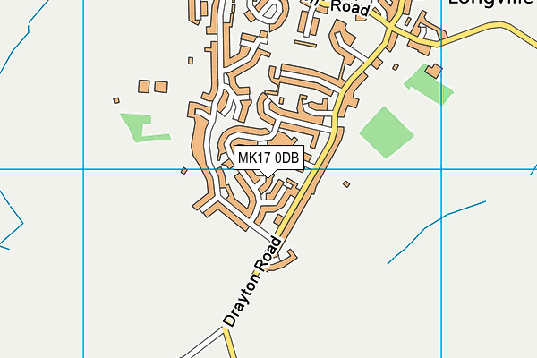 MK17 0DB map - OS VectorMap District (Ordnance Survey)