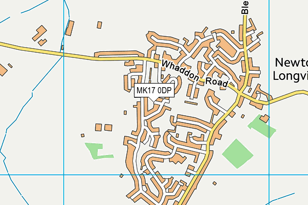 MK17 0DP map - OS VectorMap District (Ordnance Survey)