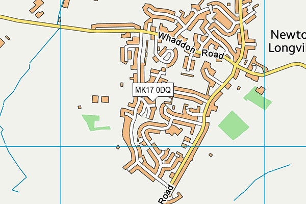 MK17 0DQ map - OS VectorMap District (Ordnance Survey)