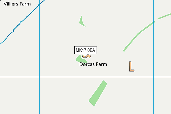 MK17 0EA map - OS VectorMap District (Ordnance Survey)