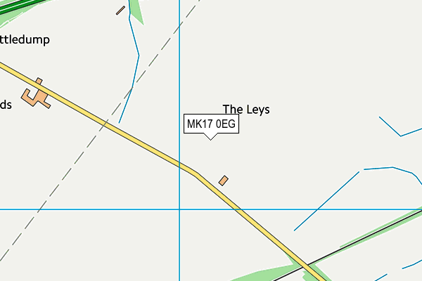 MK17 0EG map - OS VectorMap District (Ordnance Survey)