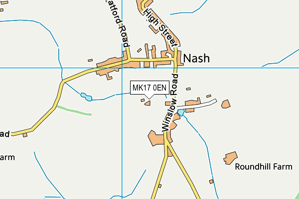 MK17 0EN map - OS VectorMap District (Ordnance Survey)