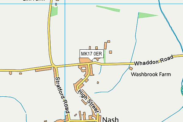 MK17 0ER map - OS VectorMap District (Ordnance Survey)