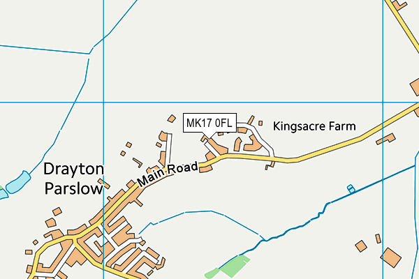 MK17 0FL map - OS VectorMap District (Ordnance Survey)