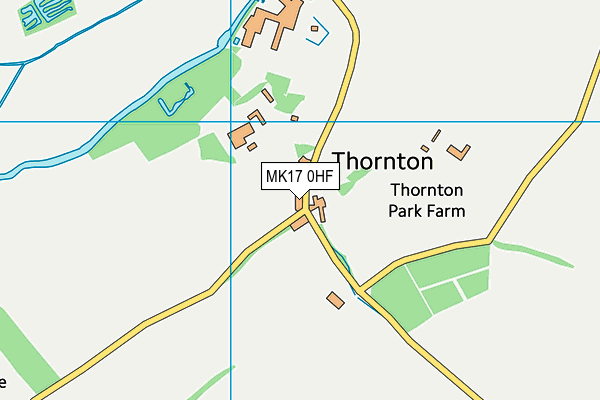 MK17 0HF map - OS VectorMap District (Ordnance Survey)