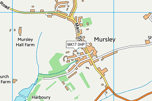 MK17 0HP map - OS VectorMap District (Ordnance Survey)