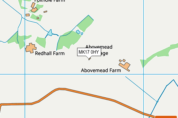 MK17 0HY map - OS VectorMap District (Ordnance Survey)