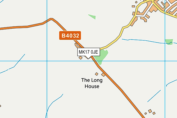 MK17 0JE map - OS VectorMap District (Ordnance Survey)