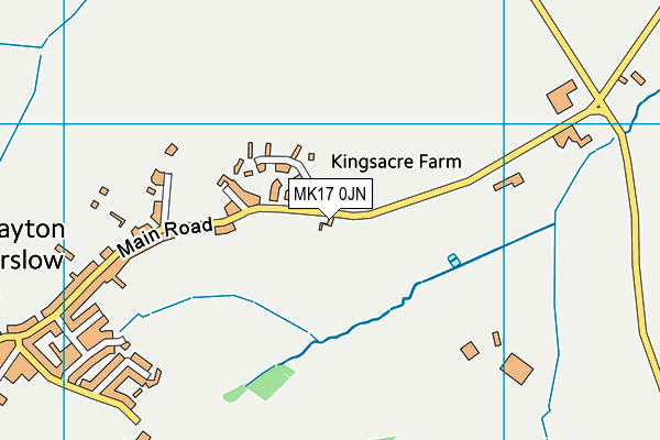 MK17 0JN map - OS VectorMap District (Ordnance Survey)