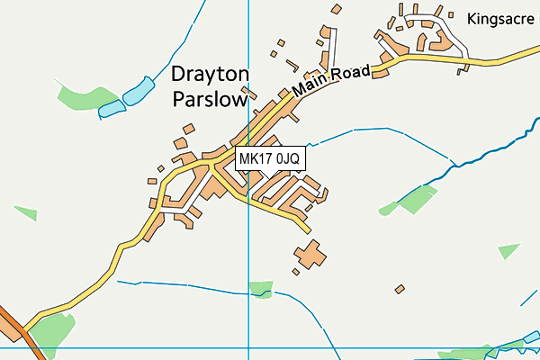 MK17 0JQ map - OS VectorMap District (Ordnance Survey)