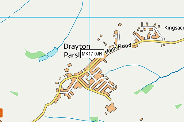 Drayton Parslow Village School map (MK17 0JR) - OS VectorMap District (Ordnance Survey)