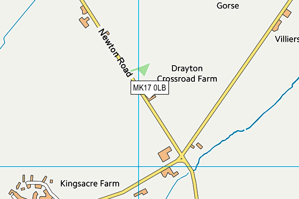 MK17 0LB map - OS VectorMap District (Ordnance Survey)