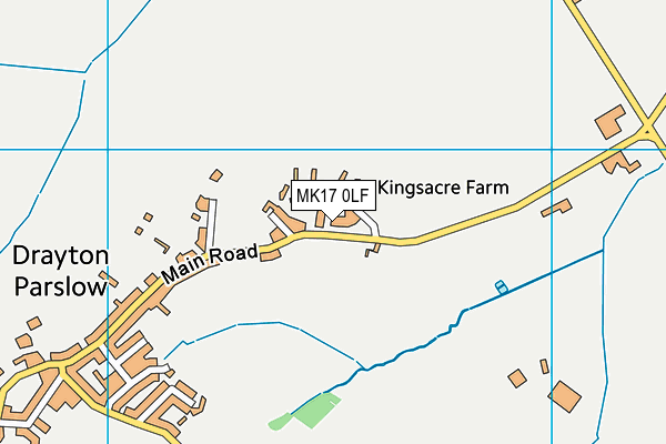 MK17 0LF map - OS VectorMap District (Ordnance Survey)
