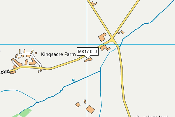 MK17 0LJ map - OS VectorMap District (Ordnance Survey)