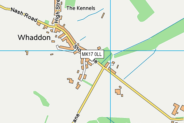 MK17 0LL map - OS VectorMap District (Ordnance Survey)