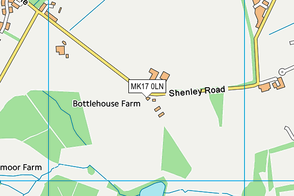 MK17 0LN map - OS VectorMap District (Ordnance Survey)