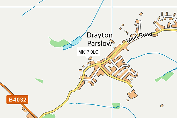 MK17 0LQ map - OS VectorMap District (Ordnance Survey)