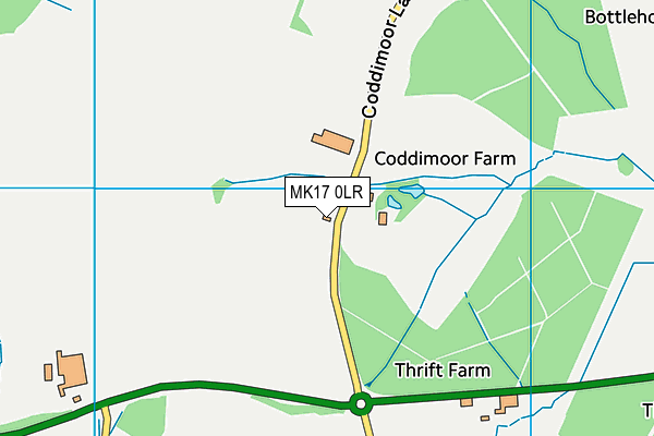 MK17 0LR map - OS VectorMap District (Ordnance Survey)