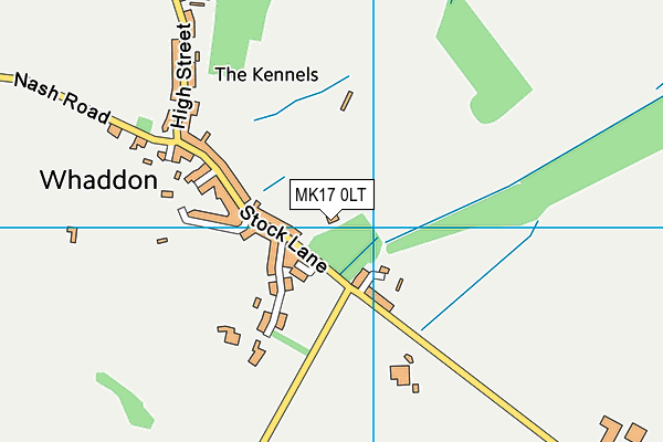 MK17 0LT map - OS VectorMap District (Ordnance Survey)