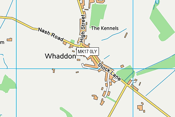 MK17 0LY map - OS VectorMap District (Ordnance Survey)