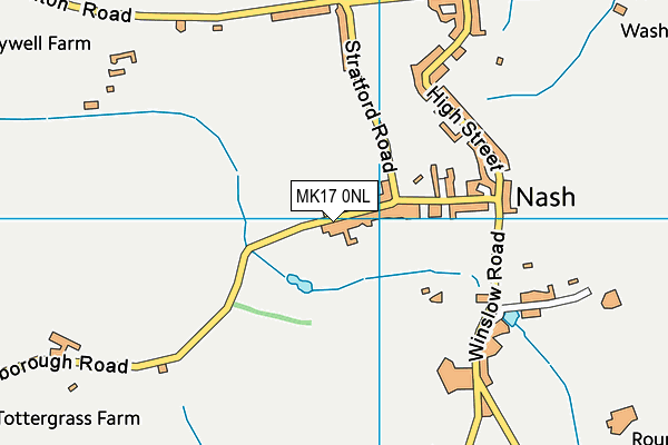 MK17 0NL map - OS VectorMap District (Ordnance Survey)