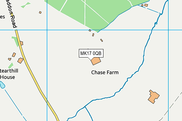 MK17 0QB map - OS VectorMap District (Ordnance Survey)