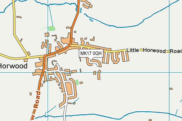 MK17 0QH map - OS VectorMap District (Ordnance Survey)