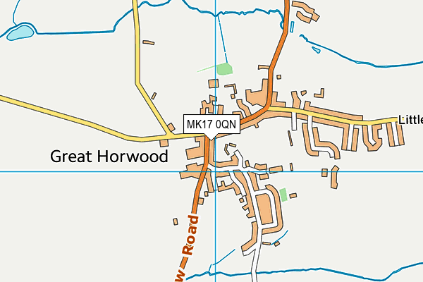 MK17 0QN map - OS VectorMap District (Ordnance Survey)