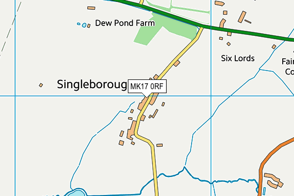 MK17 0RF map - OS VectorMap District (Ordnance Survey)