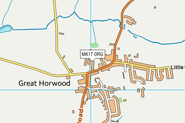 Great Horwood Church of England School map (MK17 0RG) - OS VectorMap District (Ordnance Survey)