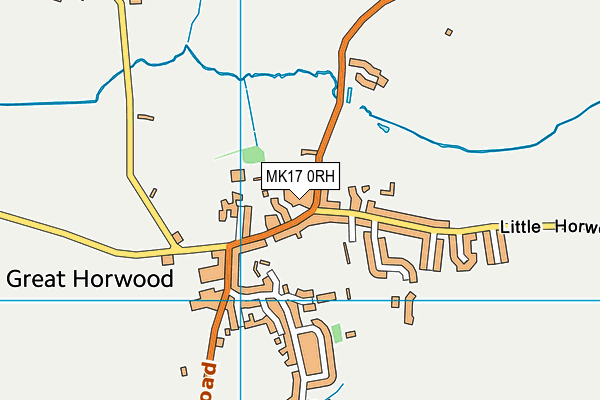 MK17 0RH map - OS VectorMap District (Ordnance Survey)
