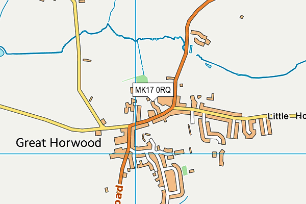 MK17 0RQ map - OS VectorMap District (Ordnance Survey)