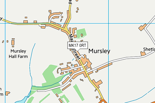 Mursley Church of England School map (MK17 0RT) - OS VectorMap District (Ordnance Survey)