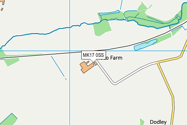 MK17 0SS map - OS VectorMap District (Ordnance Survey)