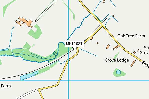 MK17 0ST map - OS VectorMap District (Ordnance Survey)