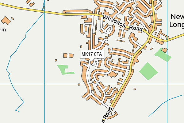 MK17 0TA map - OS VectorMap District (Ordnance Survey)