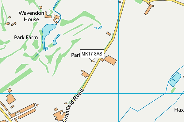 MK17 8AS map - OS VectorMap District (Ordnance Survey)