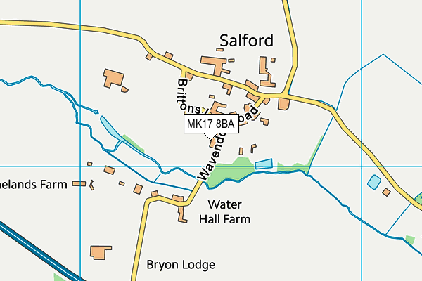 MK17 8BA map - OS VectorMap District (Ordnance Survey)