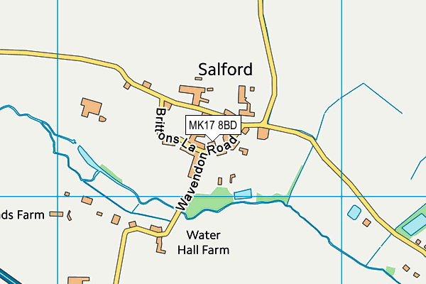 MK17 8BD map - OS VectorMap District (Ordnance Survey)