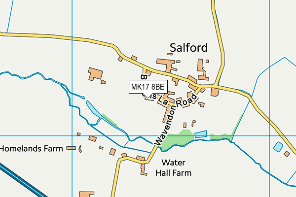 MK17 8BE map - OS VectorMap District (Ordnance Survey)