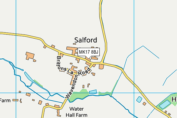 MK17 8BJ map - OS VectorMap District (Ordnance Survey)