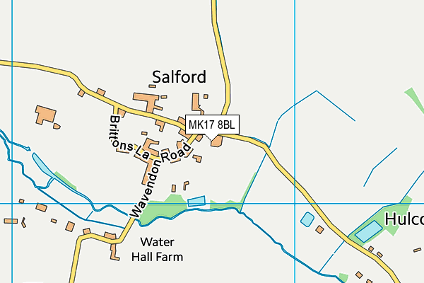 MK17 8BL map - OS VectorMap District (Ordnance Survey)