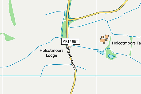 MK17 8BT map - OS VectorMap District (Ordnance Survey)