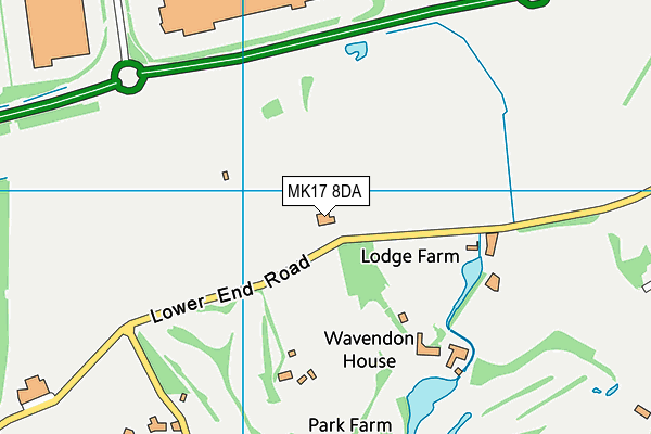 Wavendon Golf Academy (Closed) map (MK17 8DA) - OS VectorMap District (Ordnance Survey)